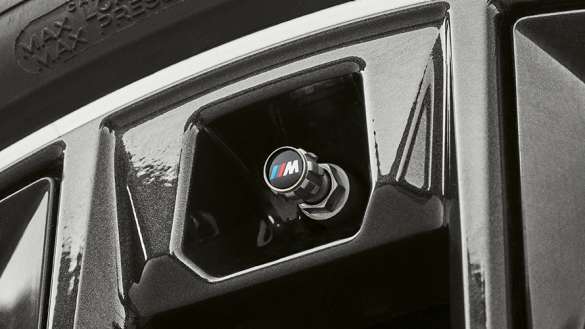 Kapturki wentyli BMW z&nbsp;logo&nbsp;M.